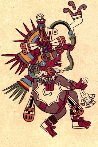 Quetzalcoatl_1 Quetzalcoatl as depicted in the Codex Borbonicus.